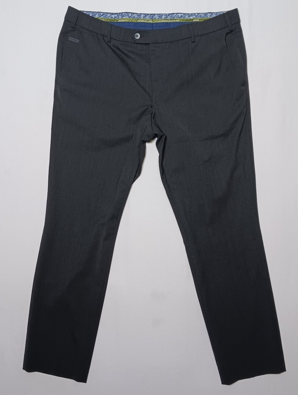 Meyer Hosen Mens Wool Blend Dress Pants 42X32 Dark Gray